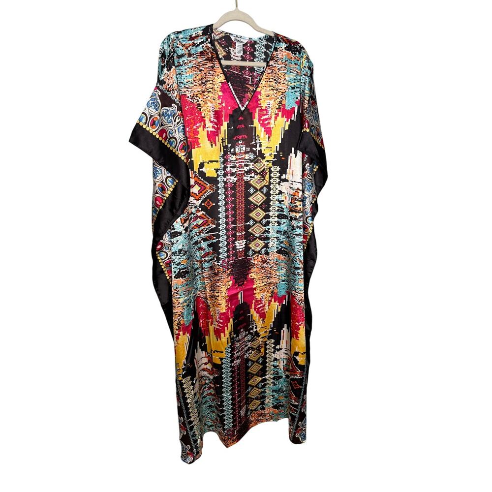 Winlar long satin kaftan